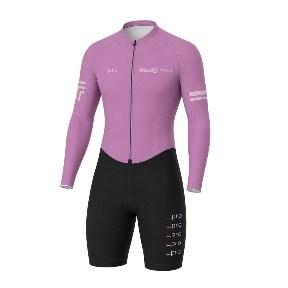 TT Aerosuit - Long Sleeve + Number pocket - Tt aerosuit long sleeve number pocket voor - AGMTTLS001B